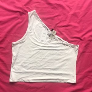 Express XL Exposed Shoulder Top NWT